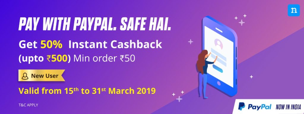  Niki App - Get 50% Cashback Upto Rs.500 On Niki Using Paypal (New Users)