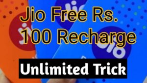 Freecharge - Get Jio Free Rs.100 Recharge (Unlimited Trick)