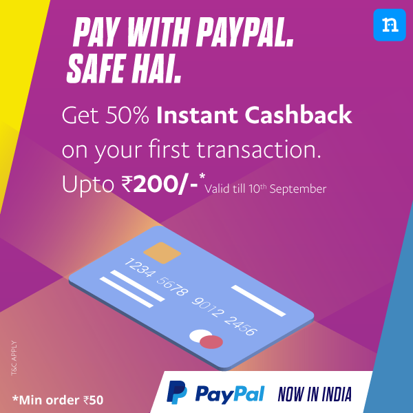 Niki App - Get 50% Cashback Upto Rs.200 On First Ever Mobile Recharge Paying Via Paypal