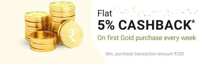 Phonepe - Flat Rs.50 Cashback On First Gold Purchase Every Week