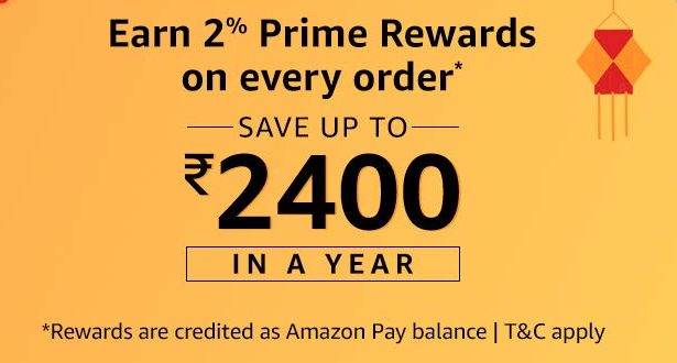 Amazon - Get 2% Cashback Upto Rs.2400 on Every Oder