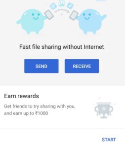 Google Files Go App - Get 10 Google Pay Scratch Card By Sending Offline Files