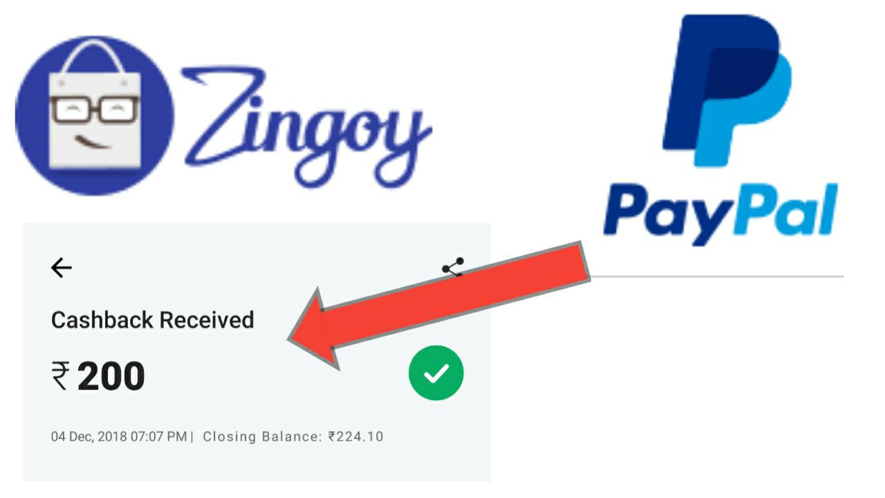 Paypal + Zingoy Offer - Get Free Rs.158 Per Account
