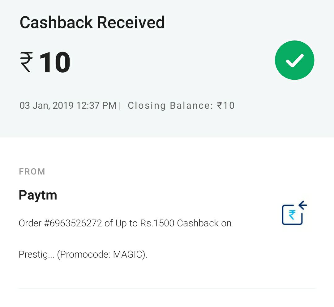 (Again Do This Month) Paytm Offer - Buy Rs.1 Deals & Get Rs.10 Cashback