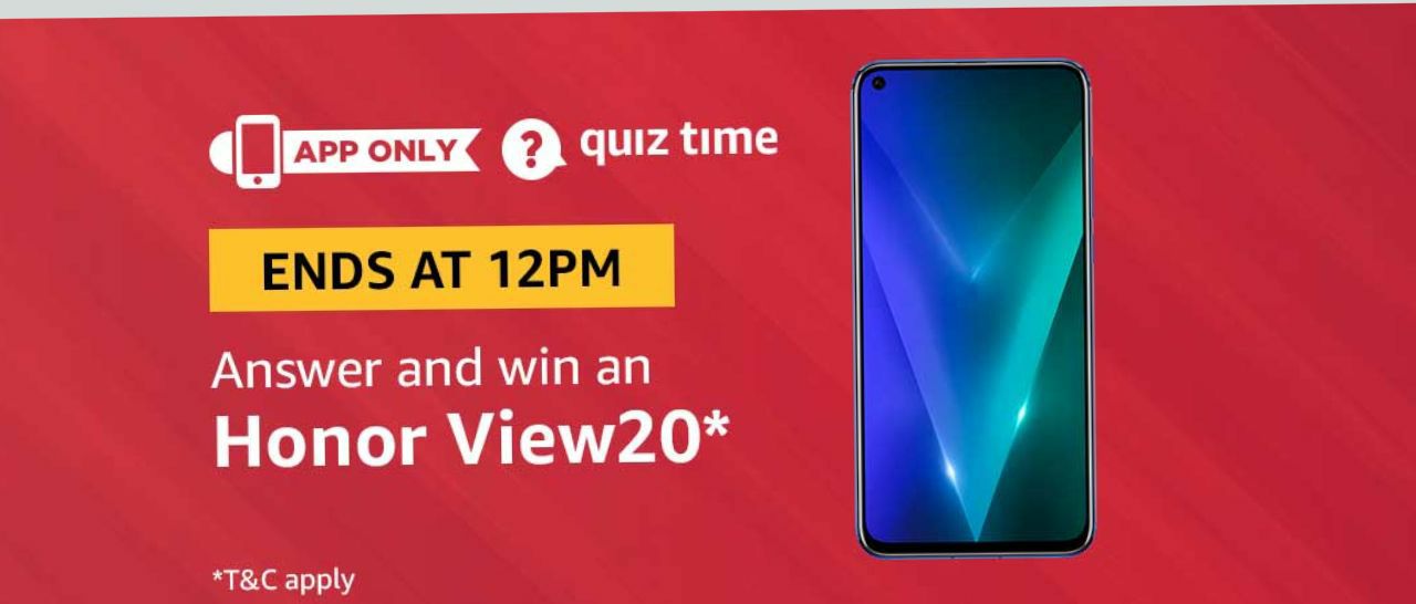 Amazon Quiz Time Daily - Today Amazon Quiz Answers Of Honor View20