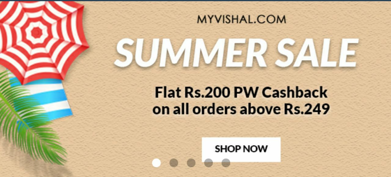(लूट लो) Paisa wapas & My Vishal Offer - Do shopping for free Rs.230