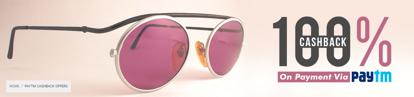 Coolwinks Paytm Offer - Buy Sunglasses & Eyeglasses of Rs.1500 Absolutely Free