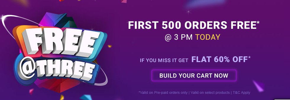 Firstcry Offer - First 500 Order Free @3PM, 6th May 2019