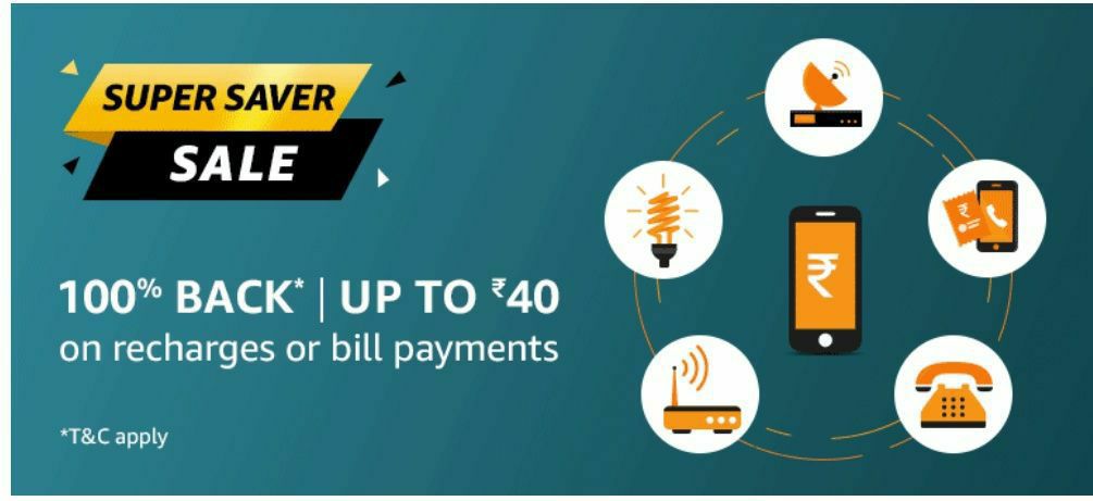 Amazon Recharge Offer, Amazon Pay Recharge Offer, Amazon Recharge Cashback Offer, Amazon Recharge Offer For September 2019