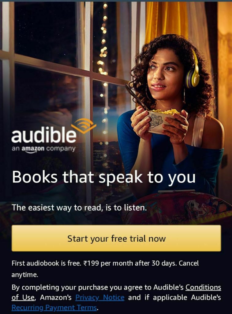 How To Get Amazon Audible Trial Membership For Free