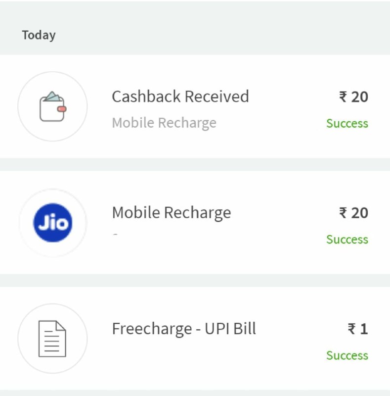 Freecharge Loot - Get Free Recharge of Rs.20 For All Users