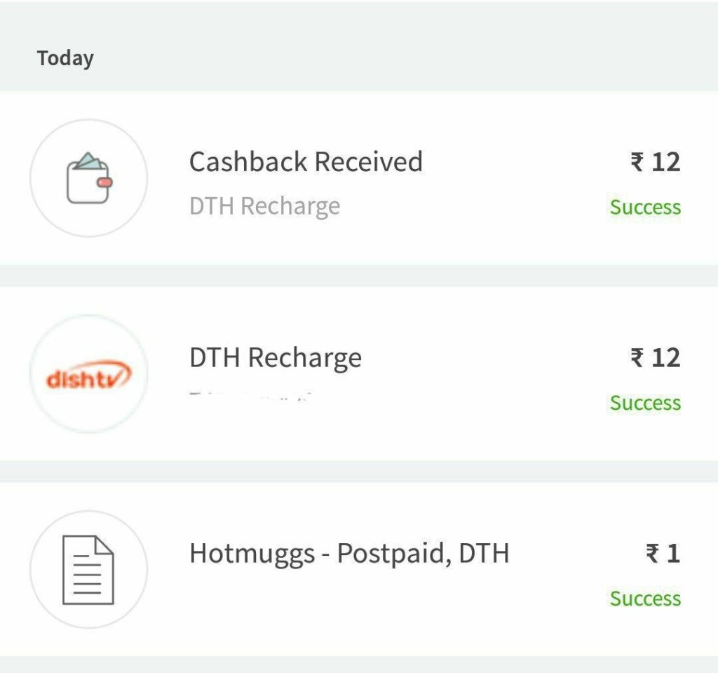 Freecharge New Deals : Get Rs.12 Cashback on Rs.12 Bill Payment/DTH Recharge