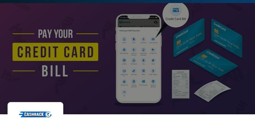 Get Rs.100 Cashback on your first Credit Card Bill Payment through Mobikwik