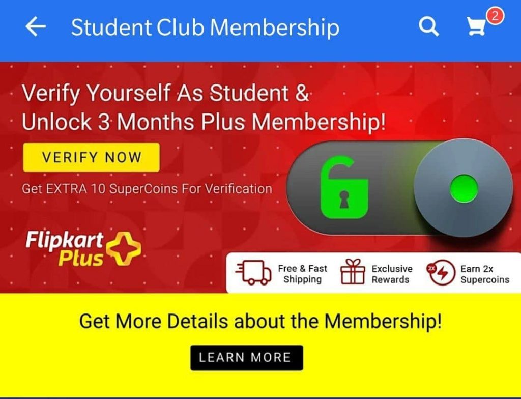 Get Free 1 year Flipkart Plus Free Membership for 90 Days